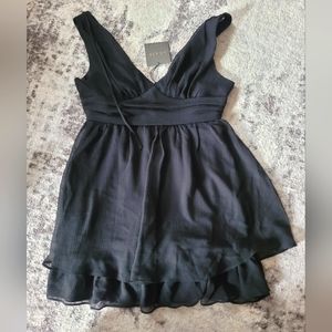 Black mini dress size Large